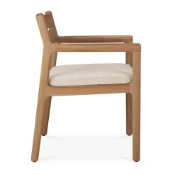 Silla con reposabrazos Jack Outdoor Dining, Natural