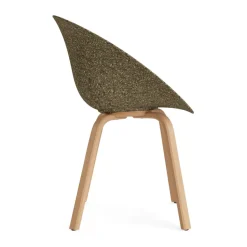 Silla con reposabrazos Mat Armchair, Seaweed-beech