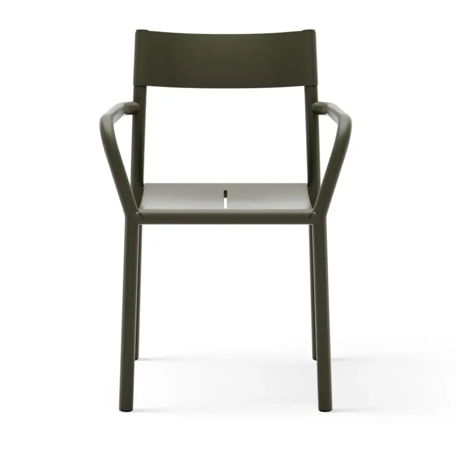 Silla con reposabrazos May Armchair Outdoor, Dark Green
