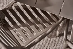 Silla con reposabrazos Messina, Taupe