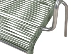 Silla con reposabrazos Mya aluminio, Sage green