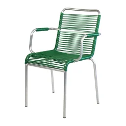 Silla con reposabrazos Mya Spaghetti, Dark green