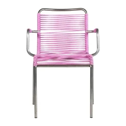 Silla con reposabrazos Mya Spaghetti, Pink