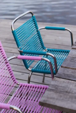 Silla con reposabrazos Mya Spaghetti, Pink