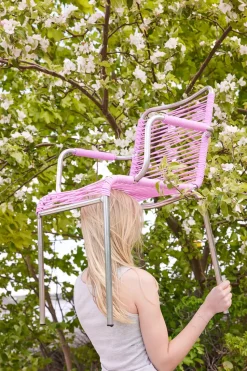 Silla con reposabrazos Mya Spaghetti, Pink