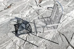 Silla con reposabrazos Mya aluminio, Grey