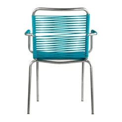 Silla con reposabrazos Mya Spaghetti, Turquo
