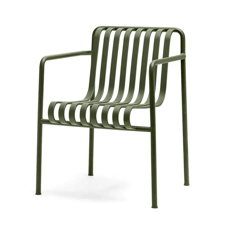Silla con reposabrazos Palissade Dining, Olive