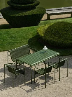 Silla con reposabrazos Palissade Cord Dining, Olive