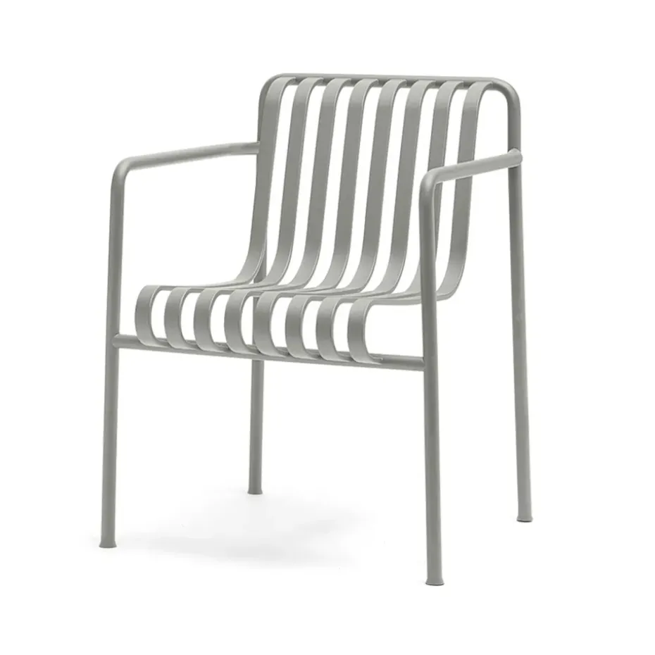 Silla con reposabrazos Palissade Dining, Sky grey