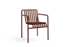 Silla con reposabrazos Palissade Dining, Iron red