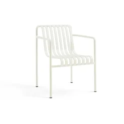 Silla con reposabrazos Palissade Dining, Cream white