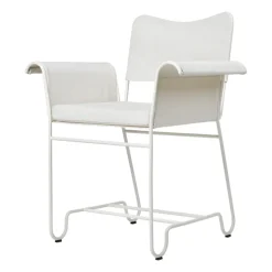 Silla con reposabrazos Tropique, White semi matt-Leslie 06