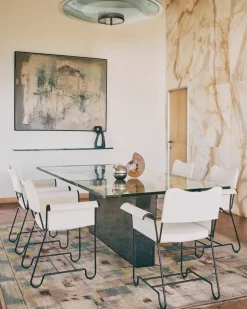 Silla con reposabrazos Tropique, Black-Leslie 06