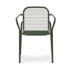 Silla con reposabrazos Vig, Green