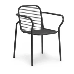 Silla con reposabrazos Vig, Black