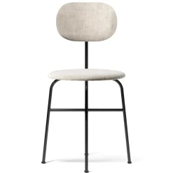 Silla de comedor Afteroom patas negras tapicería de tela, Maple 222