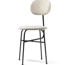 Silla de comedor Afteroom patas negras tapicería de tela, Maple 222