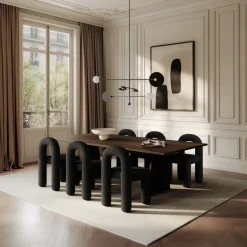 Silla de comedor Daiku, Deep taupe