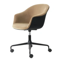 Silla de oficina Bat Meeting Chair tapizado frontal, Dandy gubi 905 dune-black-black