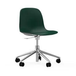 Silla de oficina Form chair swivel 5W, Verde, aluminio, ruedas