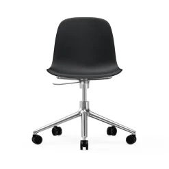 Silla de oficina Form chair swivel 5W, Negro, aluminio, ruedas