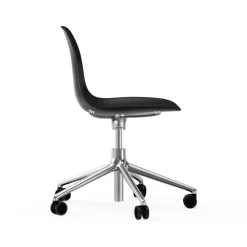 Silla de oficina Form chair swivel 5W, Negro, aluminio, ruedas