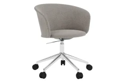 Silla de oficina Kendo Swivel con 5 ruedas, Porcelain-polished aluminium