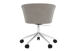 Silla de oficina Kendo Swivel con 5 ruedas, Porcelain-polished aluminium