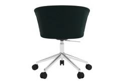 Silla de oficina Kendo Swivel con 5 ruedas, Pine-polished aluminium