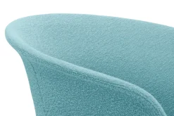 Silla de oficina Kendo Swivel con 5 ruedas, Icicle-polished aluminium