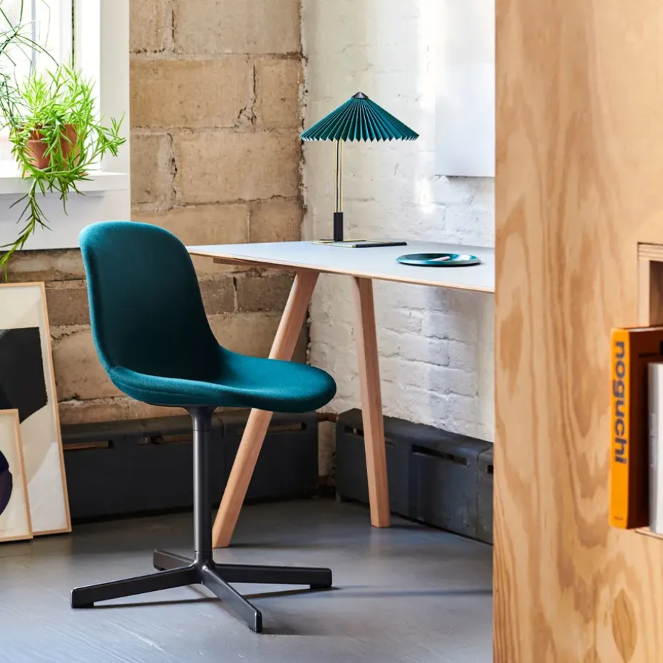 Silla de oficina Neu 10 Upholstery, remix 163 grey, base giratoria de aluminio