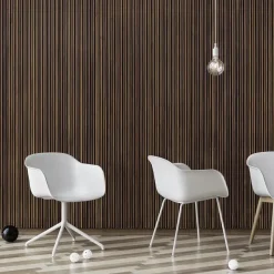 Silla Fiber chair con reposabrazos, blanco