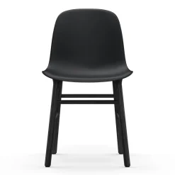 Silla Form patas negras, negro