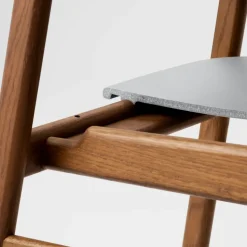 Silla Herit roble ahumado, Gris