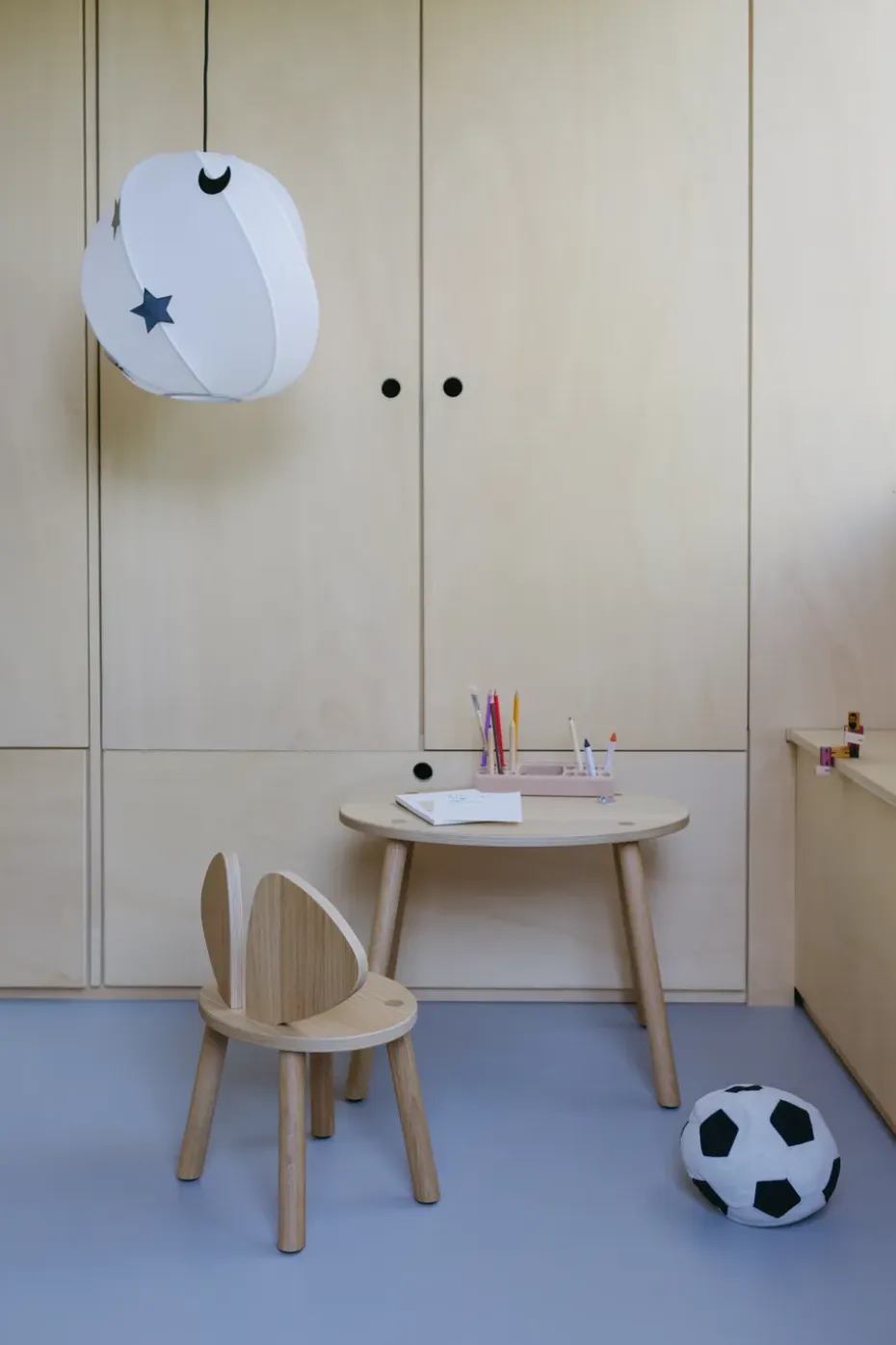 Silla infantil Mouse Chair, Roble