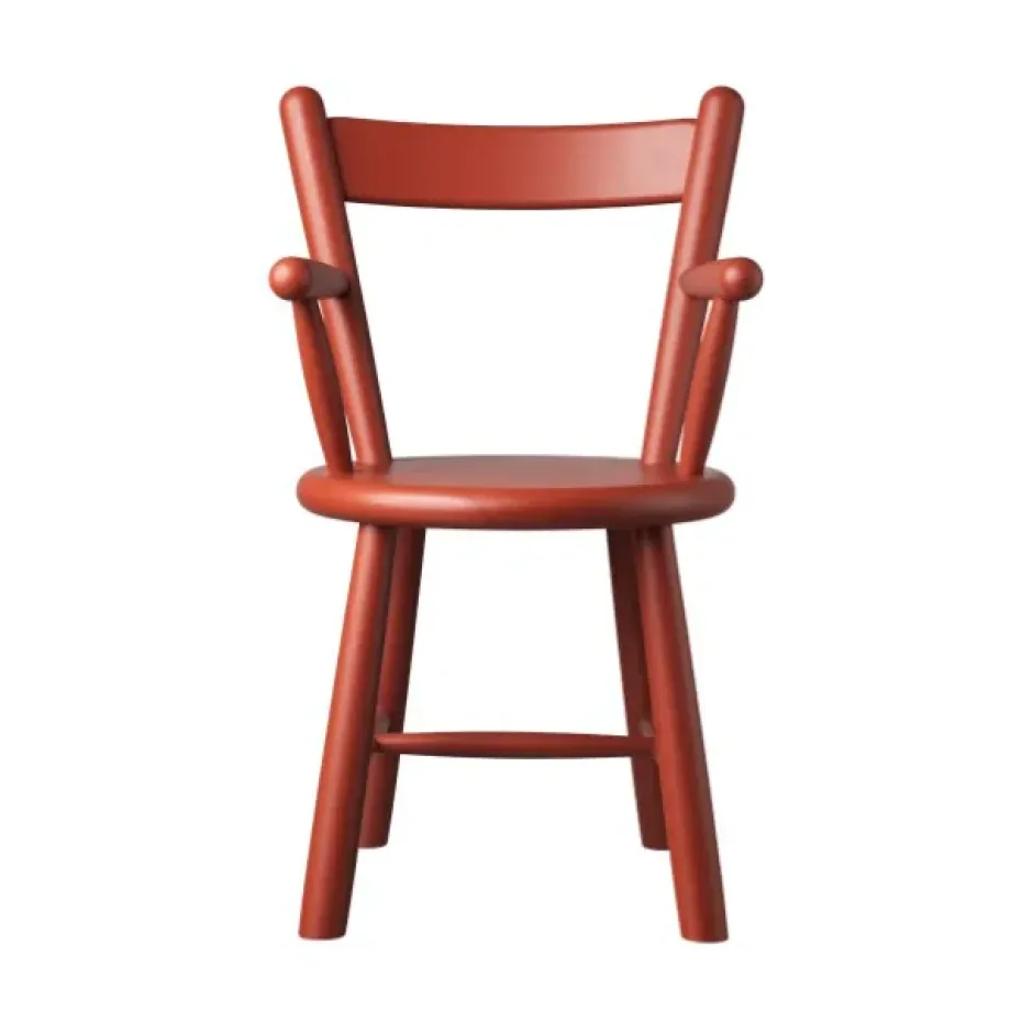Silla infantil P9, Beech red painted