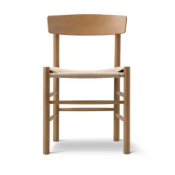 Silla J39, Barnizado Vintage -trenzado natural