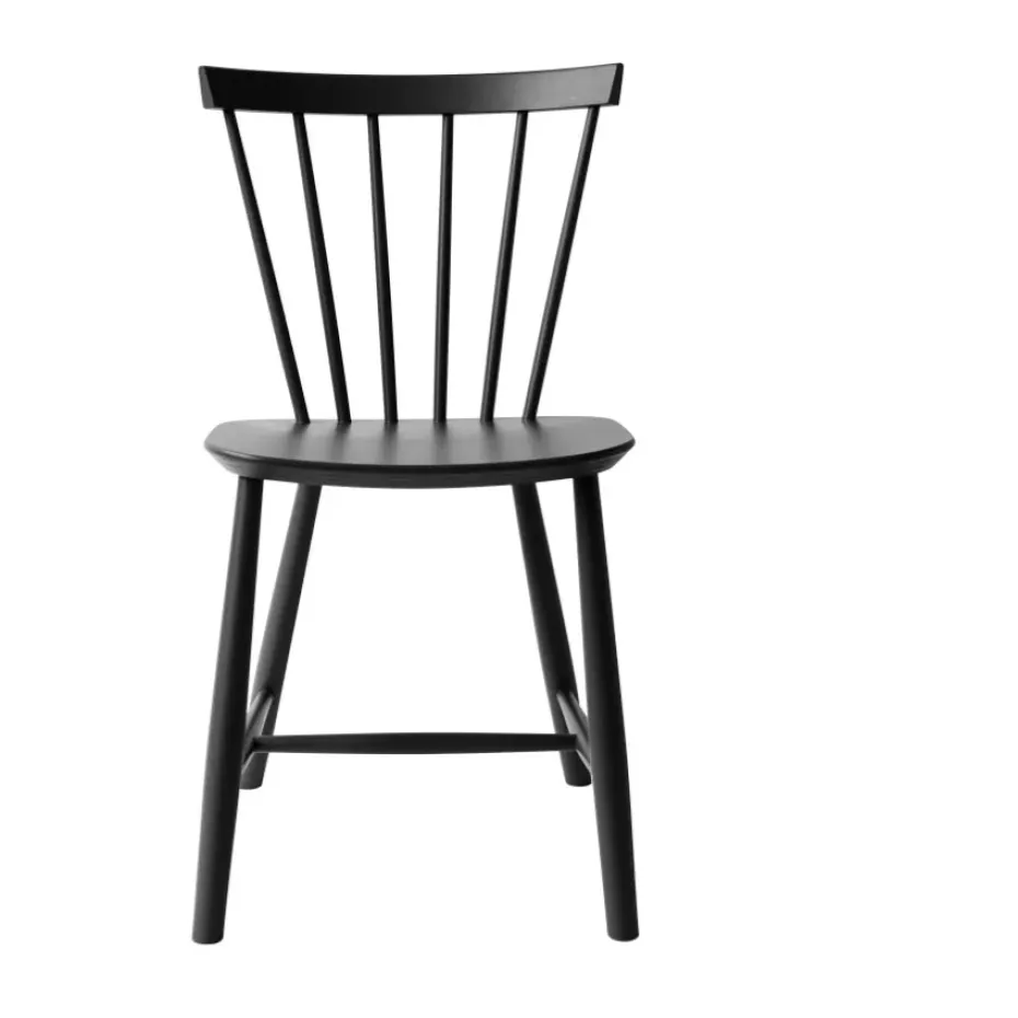 Silla J46, Beech black painted
