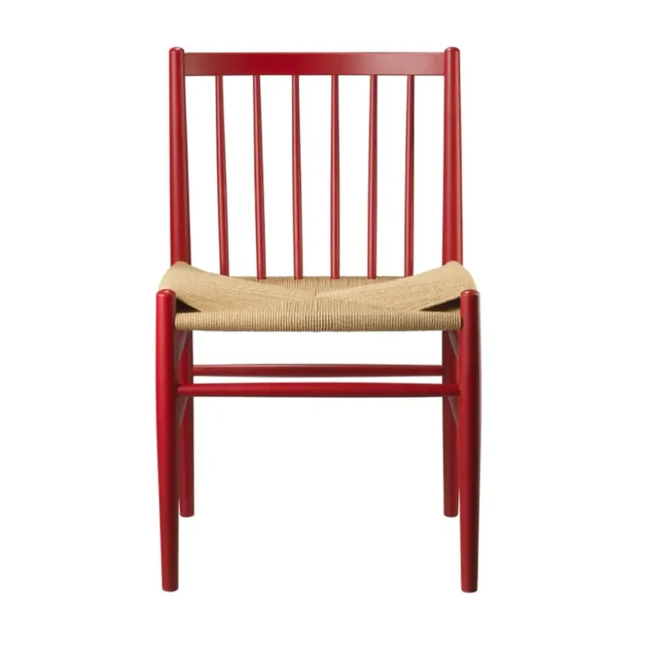 Silla J80, Beech-paper cord rojo rubí