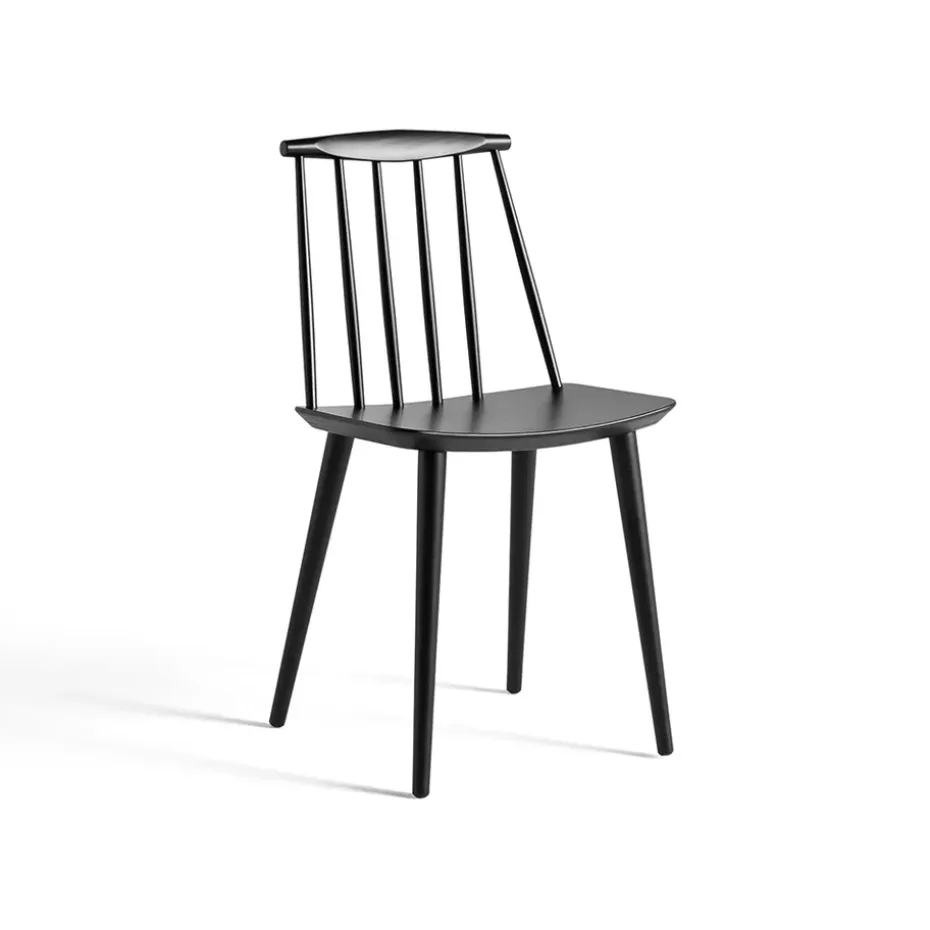 Silla J77, Black lacquered beech