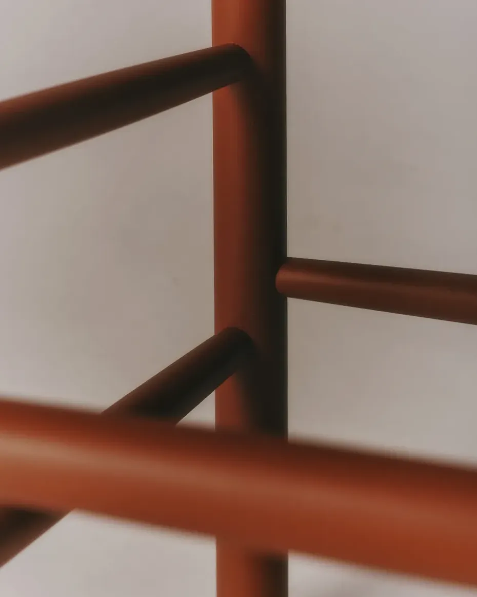 Silla J39, Herritage red-trenzado natural