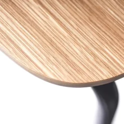 Silla J182 Holmen, pack de 4, Chapa de roble-patas negras