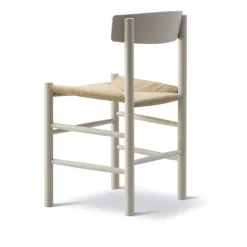 Silla J39, Pebble grey-trenzado natural