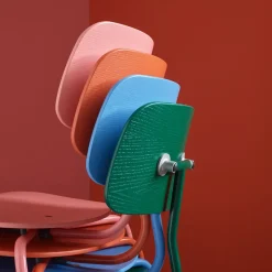 Silla Kevi 2060, Rhubarb-estructura lacada-fresno teñido