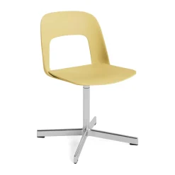 Silla Layout Chair 131, Biscotti-aluminio pulido