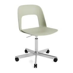Silla Layout Chair 141, Bottle green-aluminio pulido