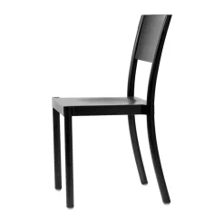 Silla Light & Easy, Fresno-teñido negro-asiento chapado