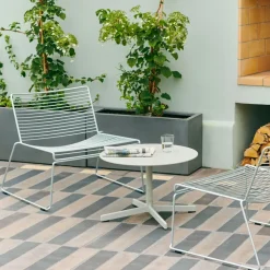 Silla lounge Hee sled base, Galvanized