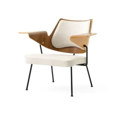 Silla lounge RFH RD8, Walnut-beech-offwhite